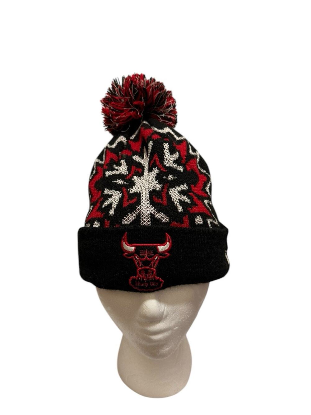NEW ERA Chicago BULLS NBA HAT SKI CAP BASKETBALL Knit BEANIE Hardwood Classic